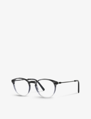 Shop Bvlgari Bv3052 Phantos-frame Acetate Glasses In Grey