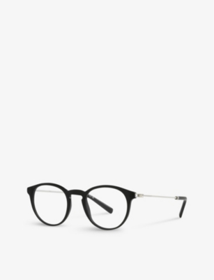 Shop Bvlgari Bv3052 Phantos-frame Acetate Glasses In Black