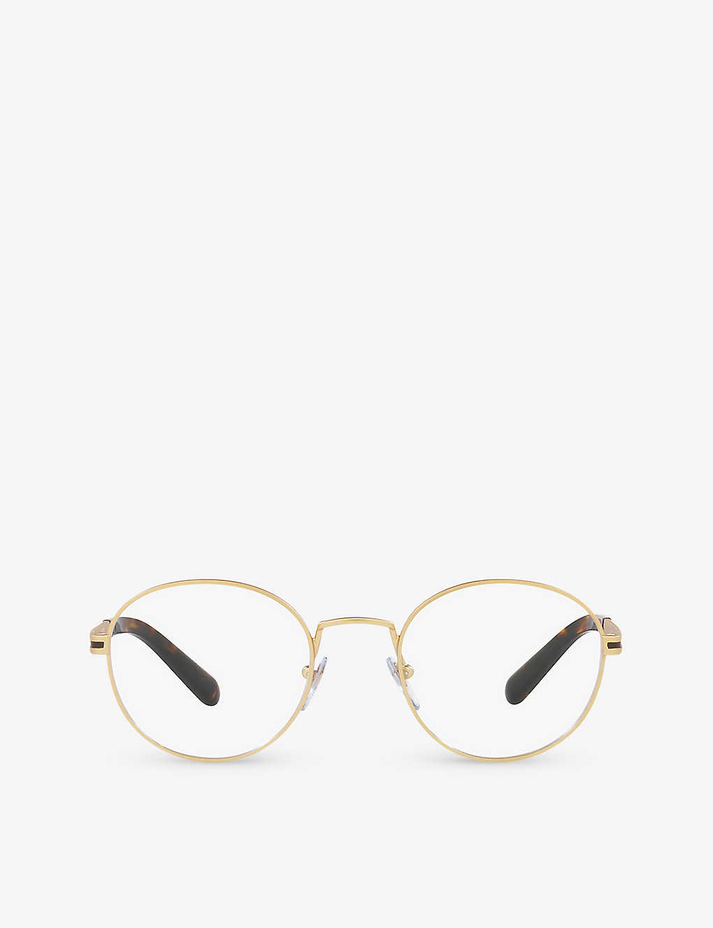 Bvlgari Bv1119 Round-frame Metal Glasses In Gold