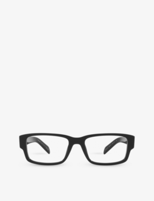 PRADA: PR 07ZV rectangle-frame acetate optical glasses