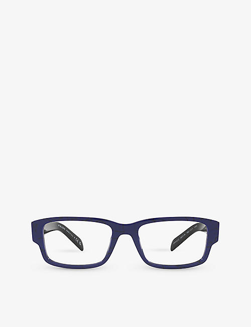 PRADA: PR 07ZV rectangle-frame acetate optical glasses