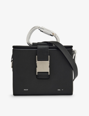 Heliot Emil Black Carabiner-clasp Leather Top-handle Bag