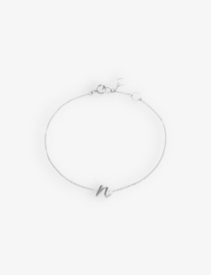 Love Letter N Initial 18ct Yellow-Gold Bracelet
