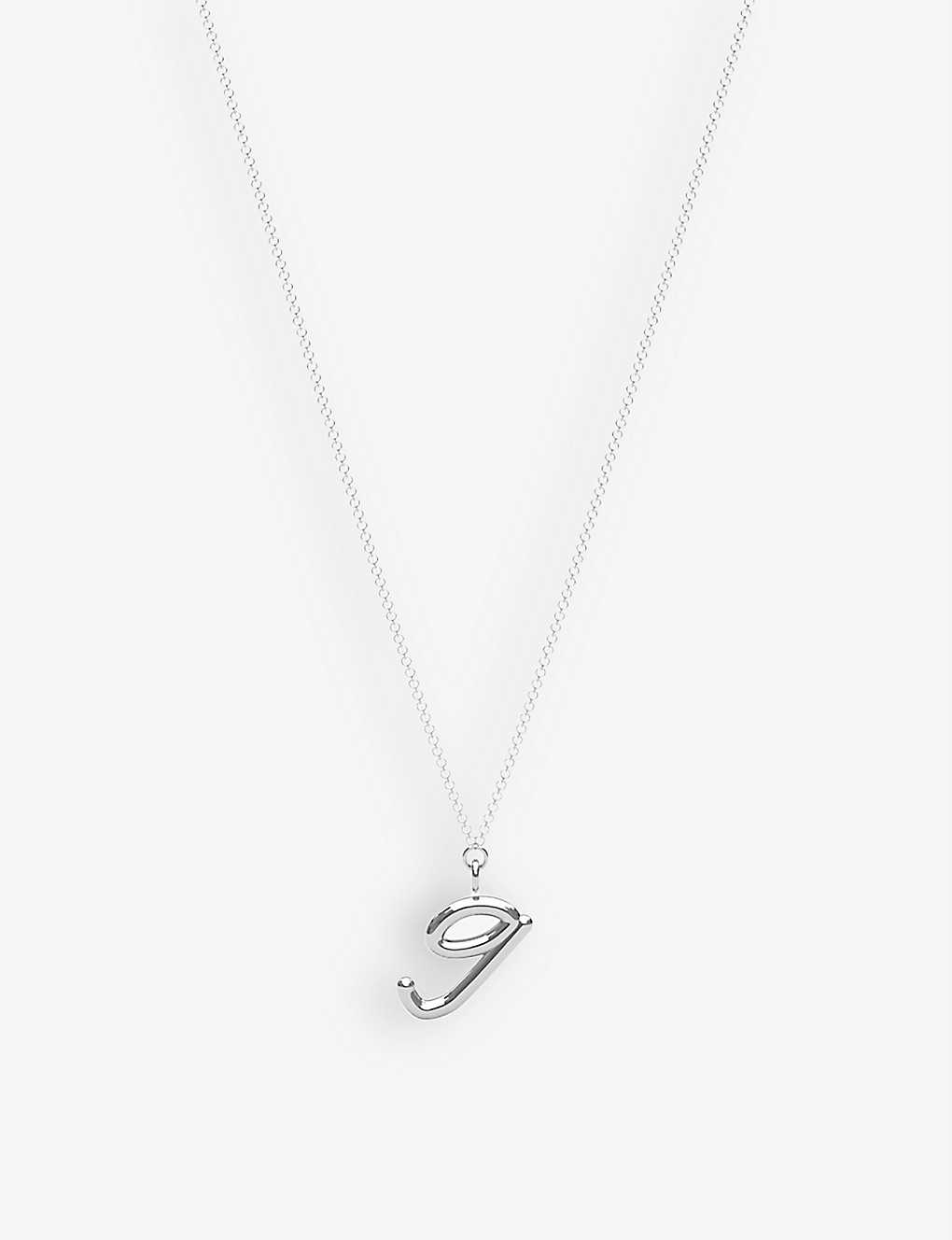 The Alkemistry Womens 18ct White Gold Love Letter G Initial 18ct White-gold Pendant Necklace