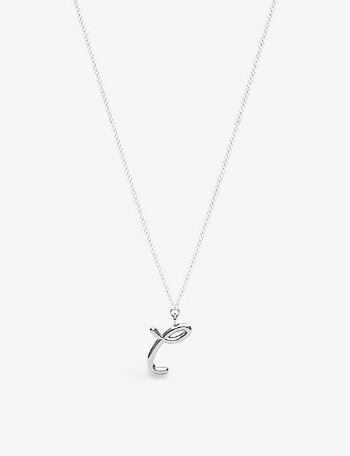 THE ALKEMISTRY: Love Letter L Initial 18ct white-gold pendant necklace