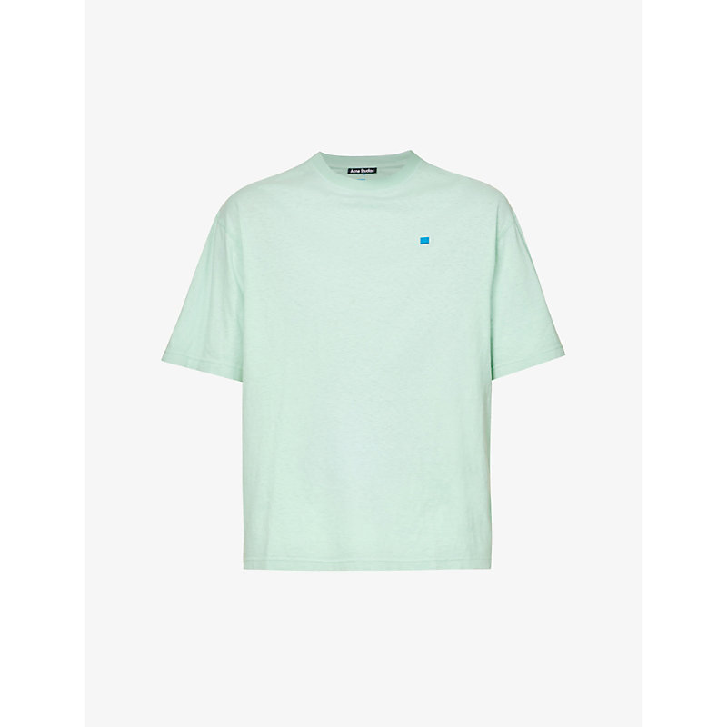 ACNE STUDIOS EXFORD BRAND-APPLIQUÉ RELAXED-FIT COTTON-JERSEY T-SHIRT,63374323