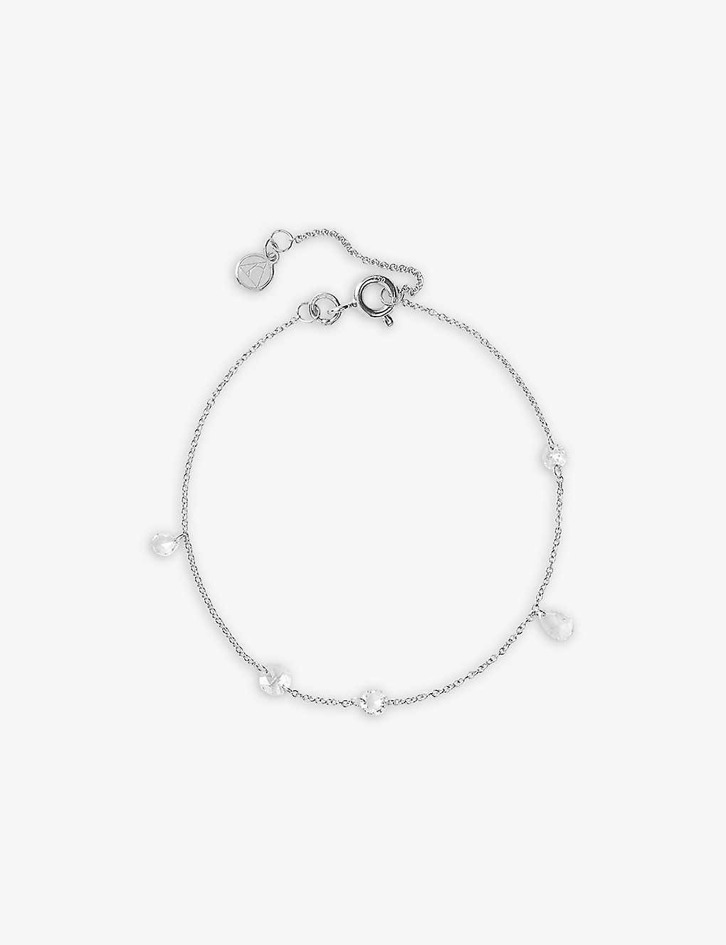 The Alkemistry Womens 18ct White Gold Aria 18ct White-gold And 0.55ct Diamond Bracelet