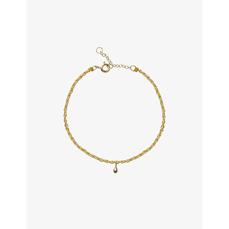 THE ALKEMISTRY THE ALKEMISTRY WOMEN'S 18CT YELLOW GOLD VIANNA 18CT YELLOW-GOLD AND THREAD BRACELET,63375047