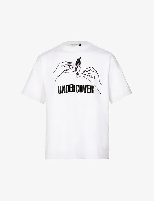 UNDERCOVER: Lighter graphic-print cotton-jersey T-shirt