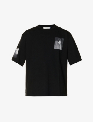 Undercover X Psycho Graphic-patch T-shirt In Black