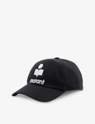 Isabel Marant Tyron Logo Baseball Cap In Black Ecru
