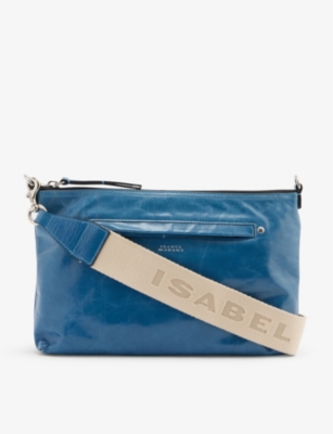 Isabel Marant Womens Azure Nessah Leather Cross-body Bag