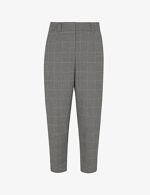 WHISTLES: Lucie slim-fit mid-rise cigarette trousers