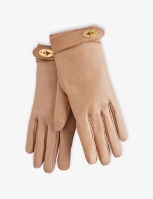 MULBERRY DARLEY POSTMAN'S LOCK LEATHER GLOVES,63389549