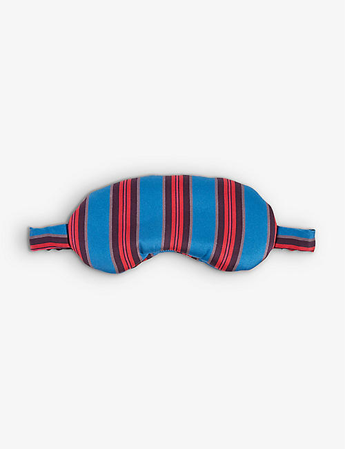 ASCENO: London striped silk sleep mask