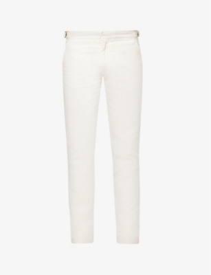 Orlebar Brown Mens Sea Mist Fallon Stretch-cotton Trousers In Sea Mist