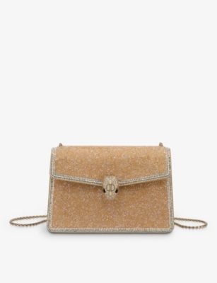 BVLGARI: Serpenti Forever mini suede cross-body bag