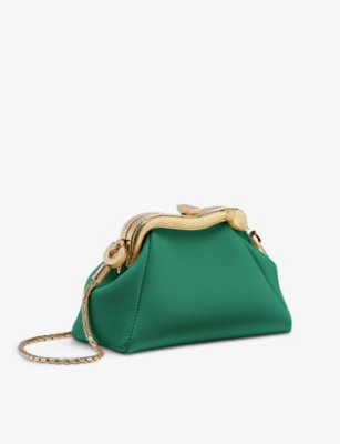 BVLGARI: Serpentine leather pouch