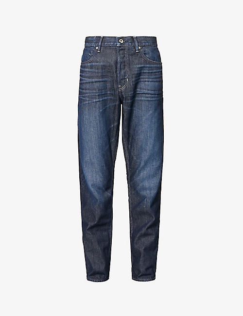 G-STAR: Triple A faded straight-leg organic denim jeans