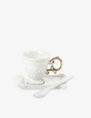 SELETTI: I-Wares porcelain cup and saucer set