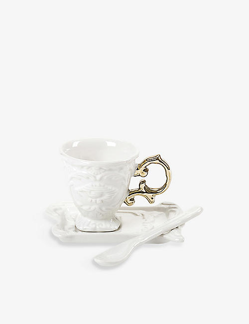 SELETTI: I-Wares porcelain cup and saucer set