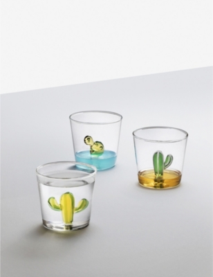 Ichendorf Cactus Handmade Glass Tumbler 8cm
