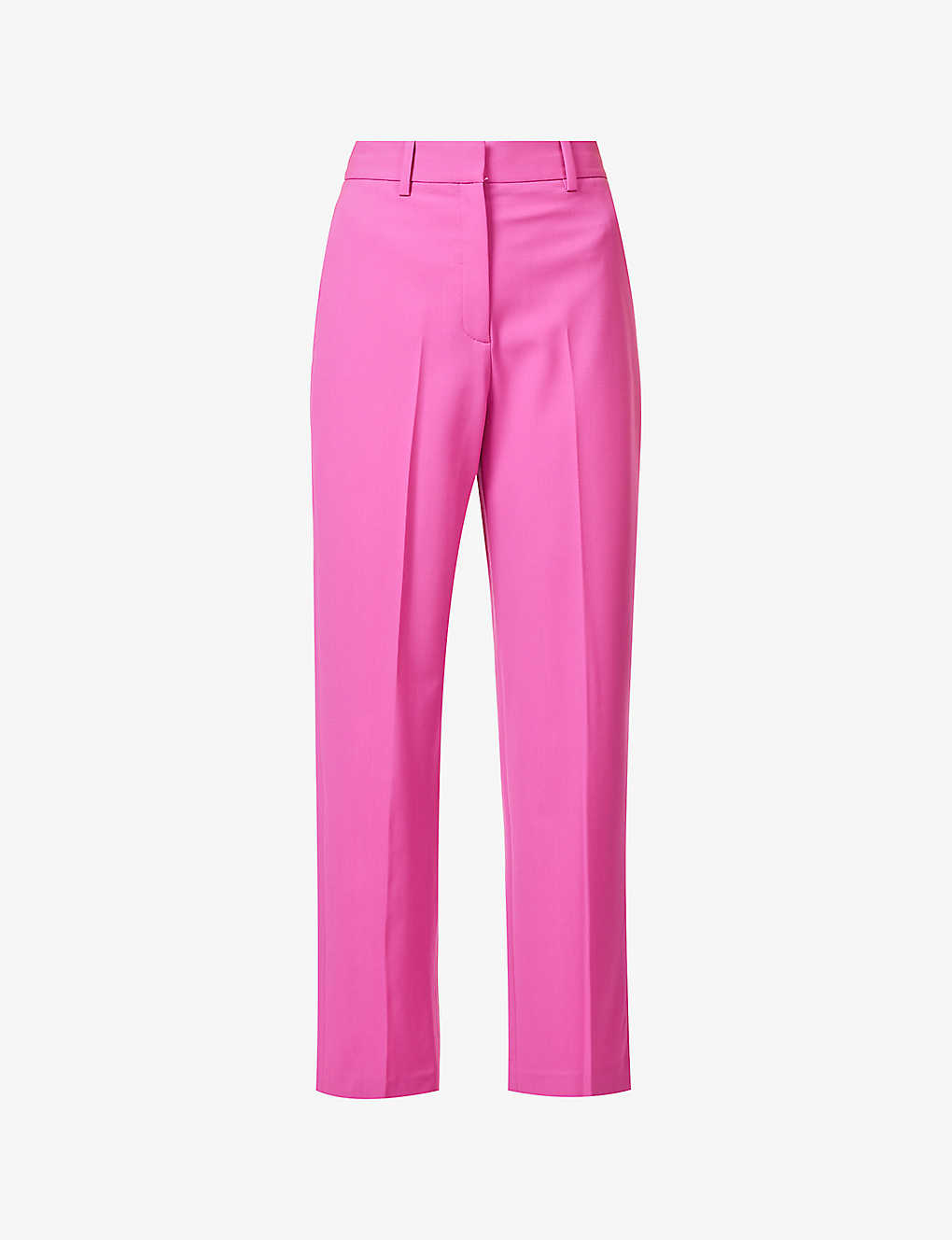 THEORY - Regular-fit straight-leg high-rise stretch-wool trousers ...