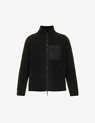 MKI MIYUKI-ZOKU: High-neck relaxed-fit woven fleece jacket