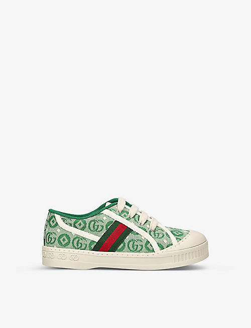 GUCCI: New Tennis woven shoes 0-12 months