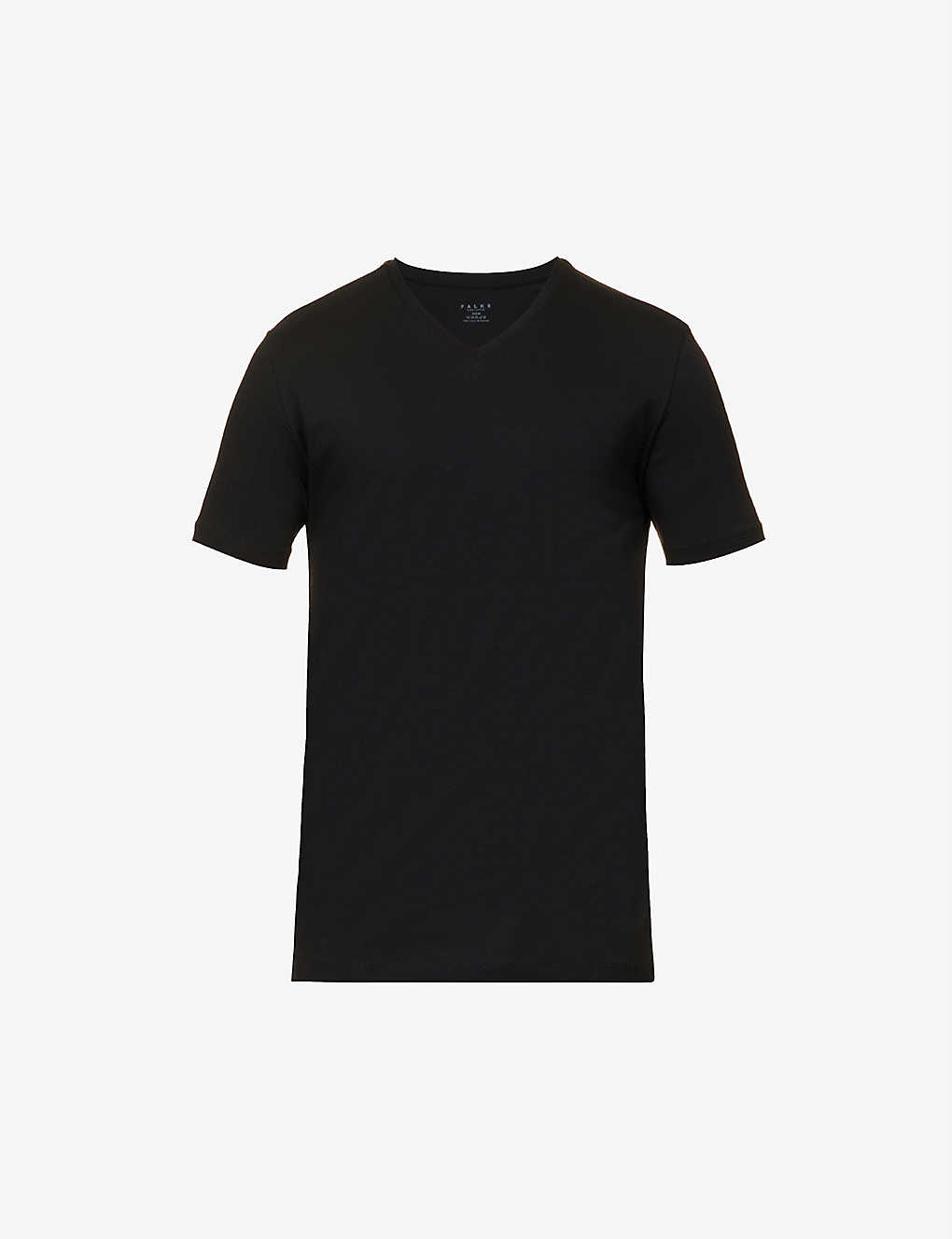 Falke V-neck T-shirt 2-pack In Black