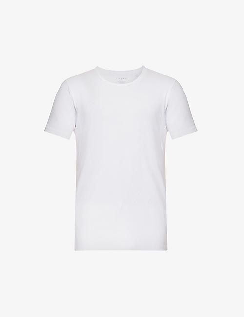 FALKE: Regular-fit crewneck stretch cotton-blend T-shirt