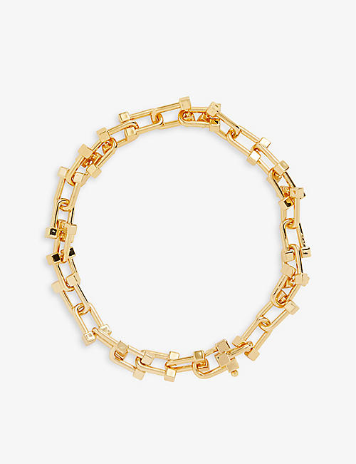 OMA THE LABEL: Nova Choker 18ct yellow-gold plated brass necklace