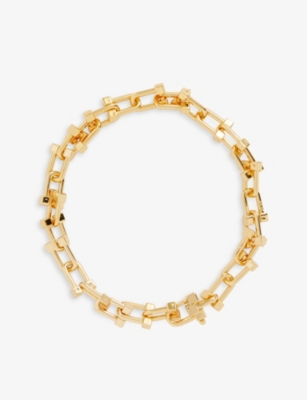 Oma The Label Womens Gold Nova Choker 18ct Yellow-gold Plated Brass Necklace