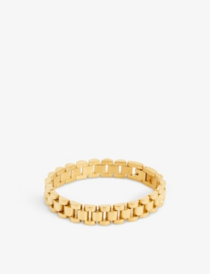OMA THE LABEL OMA THE LABEL WOMEN'S GOLD TIMEPIECE 18CT YELLOW-GOLD PLATED BRASS BRACELET,63441537