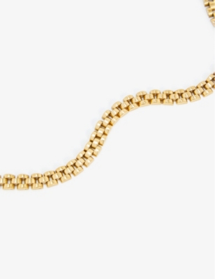 Shop Oma The Label Women's Gold Timepiece 18ct Yellow-gold Plated Brass Necklace