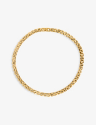 Oma The Label Women's Chunky Cuban Link 18k Gold Plated Brass 15mm Necklace, 18" In Gold