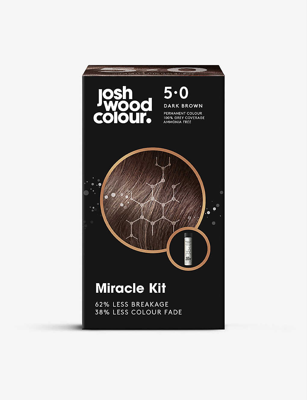Josh Wood Colour Colour Miracle Kit Permanent Hair Dye In 5.0 Dark Brown