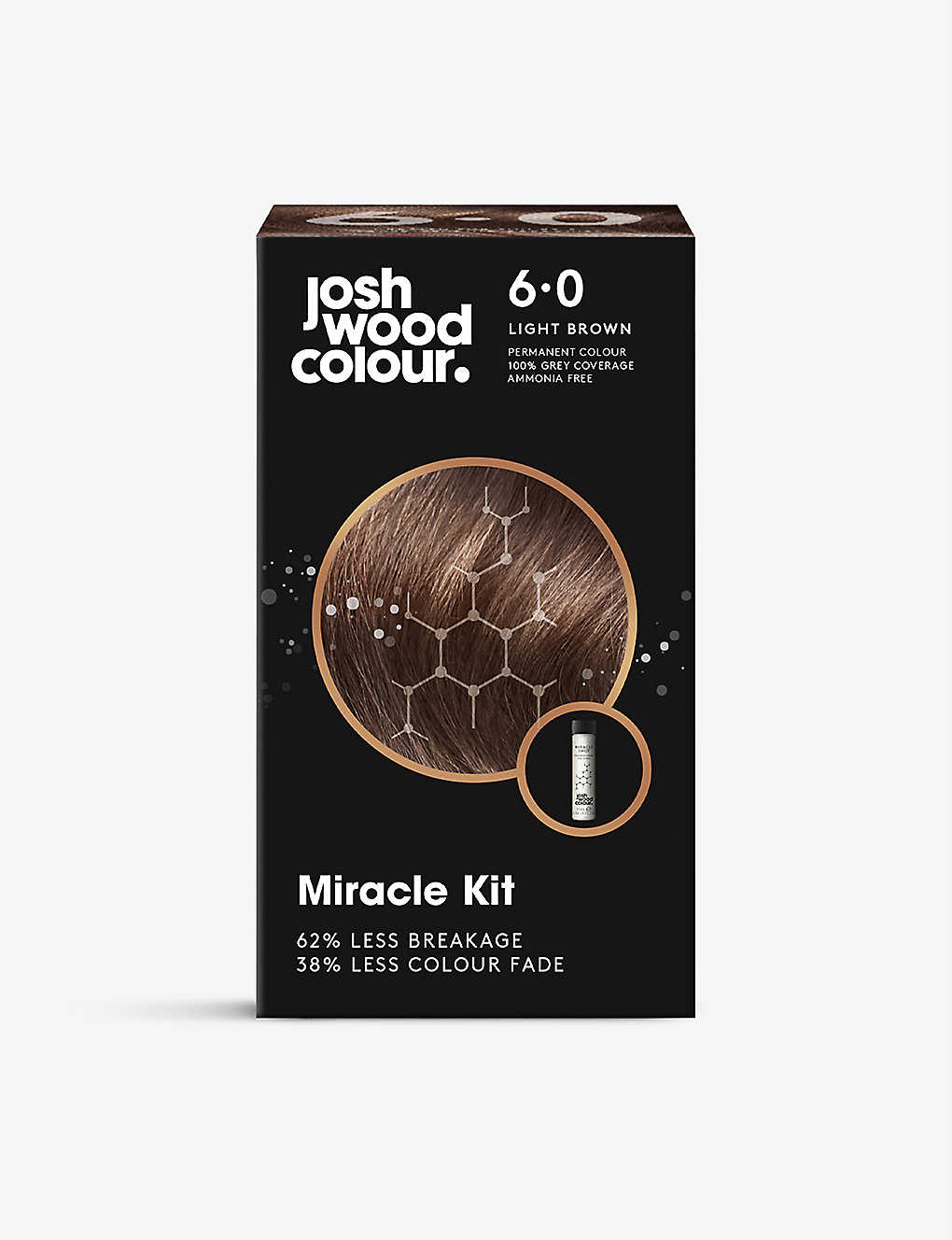 Josh Wood Colour Colour Miracle Kit Permanent Hair Dye In 6.0 Light Brown