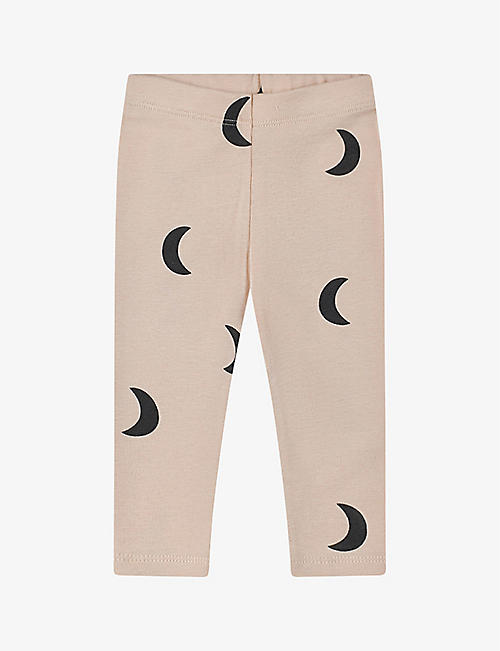 ORGANIC ZOO: Moon-print organic-cotton leggings 0 months-4 years
