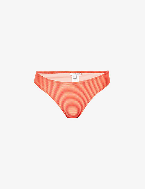 HEIDI KLEIN: Hipster block-colour mid-rise bikini bottoms