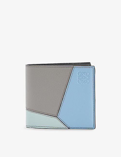 LOEWE: Puzzle brand-debossed leather wallet