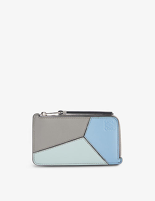 LOEWE: Puzzle leather coin and card holder