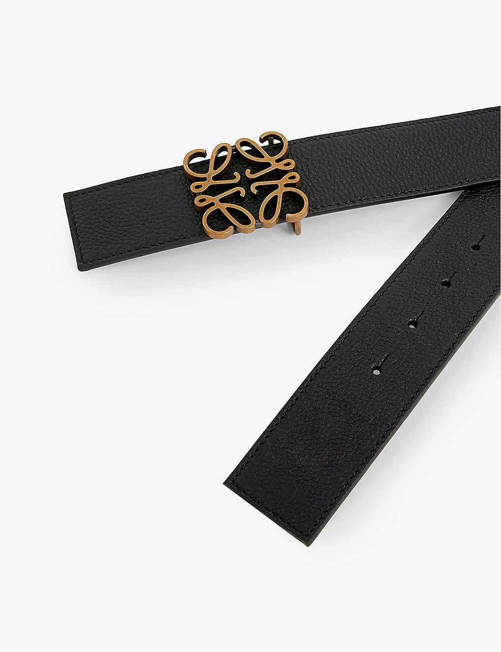 LOEWE Anagram reversible leather belt