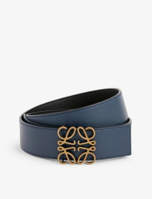 LOEWE Anagram reversible leather belt