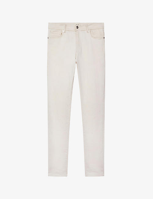 REISS: Santorini slim-fit tapered-leg stretch-cotton jeans