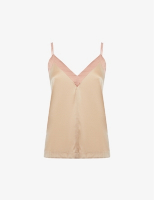 Reiss Payton Double-strap In Pink/nude