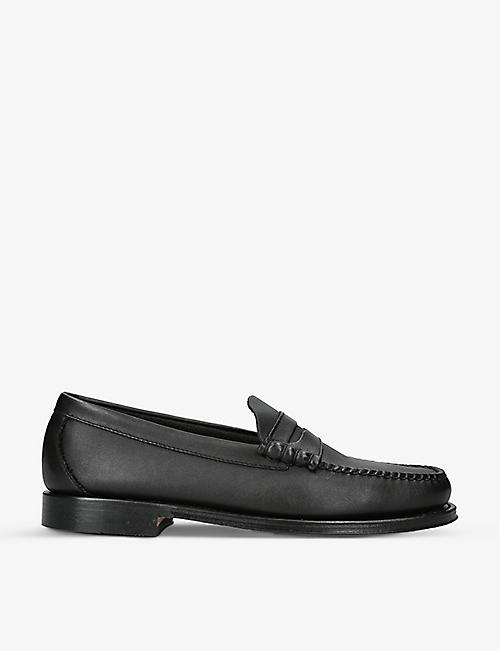 BASS WEEJUNS: Larson soft-leather penny loafers