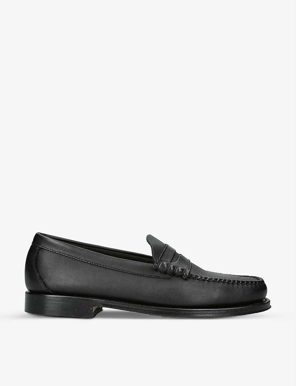 Bass Weejuns Mens Black Larson Soft-leather Penny Loafers