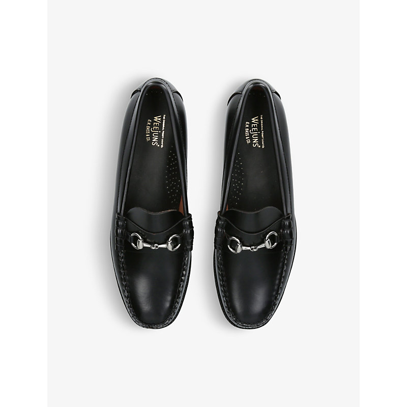 Shop Bass Weejuns Lincoln Horsebit Leather Loafers In Black