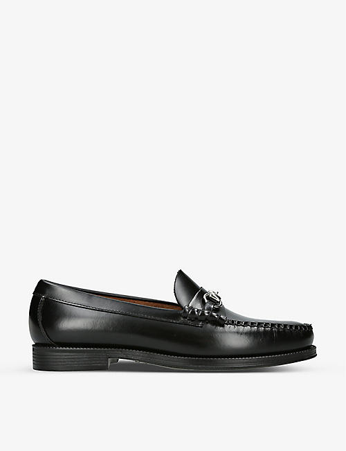BASS WEEJUNS: Lincoln horsebit leather loafers